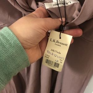 NWT LK Bennett Viola Dress in a pretty mauve color